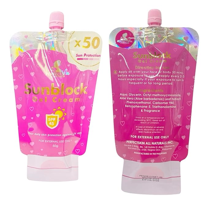 1 Sachet Perfect Skin Sunblock Gel-Cream SPF 45-50g