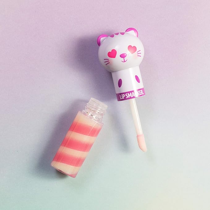 Lip Smacker Kitty Kitten Lip Gloss Flavored Lippy Pal Swirl, Kitten, Sweet Kiwi Kitten, 0.14 Ounce (Pack of 2)