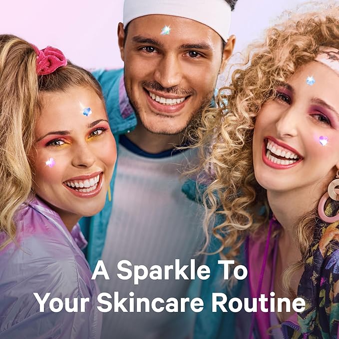 Sosky Hologram Pimple Patches for Face, Hydrocolloid Acne Patches with Salicylic Acid, Cute Star Zit Stickers,Colorful Blemish Covers,48 Count Blue Pink Heart Cloud Butterfly Flower