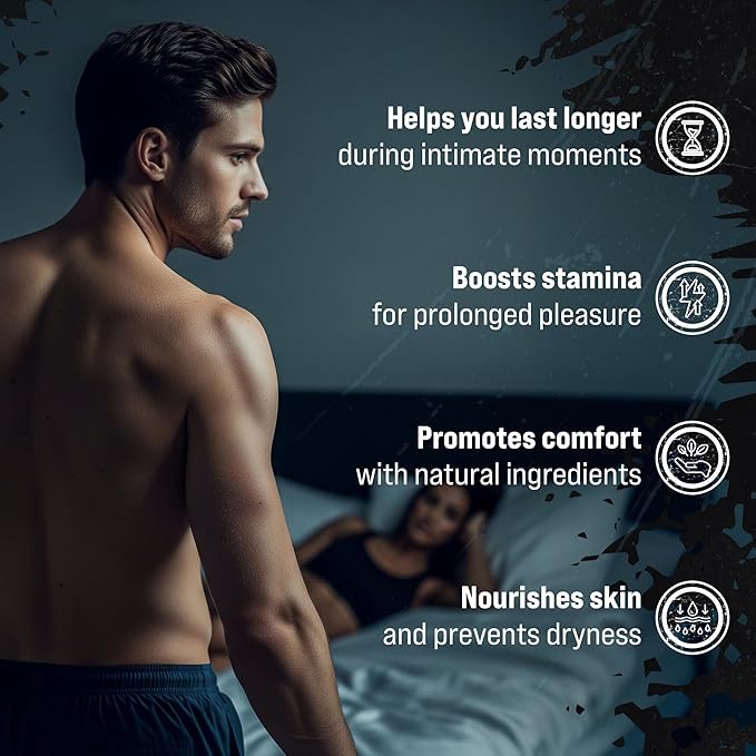 Pure Primal Delay Cream for Men, Enhances Endurance to Last Longer in Bed - 7.5% Benzocaine - No Mess Choice Over Delay Spray - Retardantes para Caballeros - 1oz