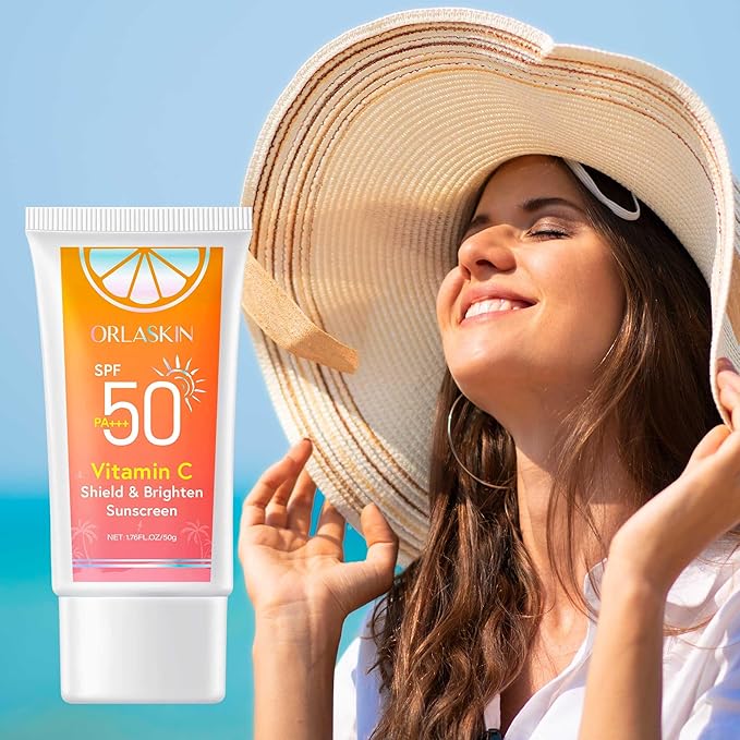 Sunscreen SPF 50 - Dry Waterproof Non-Greasy Broad Spectrum Body & Face Sunscreen Lotion for Sensitive Skin - On-the-Go Days Fast-Absorbing, Water and Sweat Resistant (Travel-Size Sunscreen)