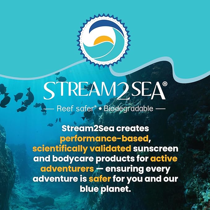 STREAM 2 SEA Soothing Aloe Vera Gel, Reef Safe Paraben Free All Natural Underwater Sting and Sunburn Relief, After Sun Care for Face and Body Easy to Absorb Hydration Moisturizing Formula, 6 Fl oz