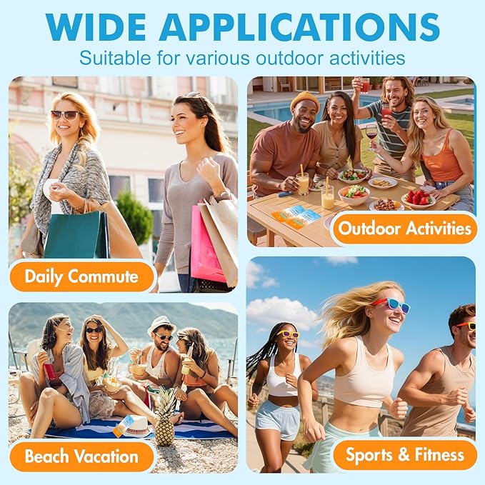 50 Pack Bulk Travel Size Sunscreen for Face and Body, SPF 50 Sunscreen Lotion, Lightweight and Non-Greasy, Mini Size for Summer Travel, Outdoor Activities, 0.19 OZ/Pack