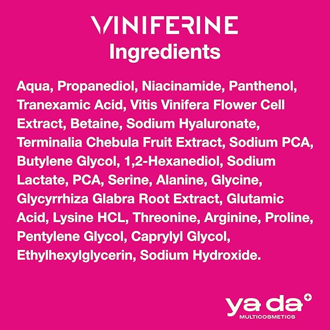 Viniferine Rejuvenating and Firming Tonic for Face - Hydrating Toner with Niacinamide & Licorice Extract | Moisturizing Brightening Facial Toner for Acne-Prone, Sensitive & Oily Skin & Anti-Aging Care