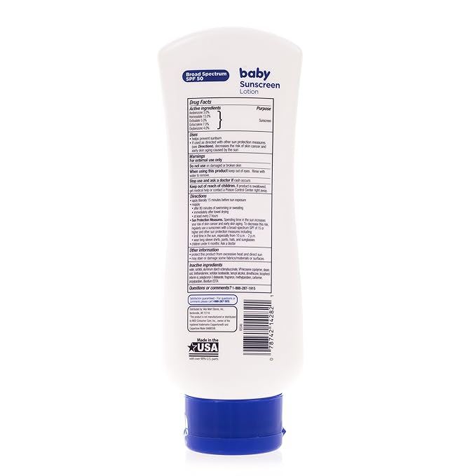 Equate Baby Sunscreen SPF 50 Compare to Coppertone Waterbabies by Equatw
