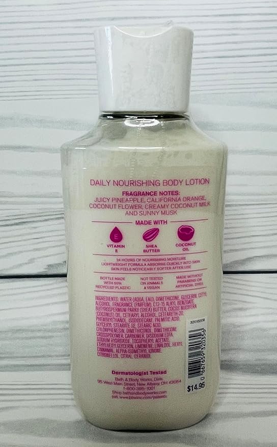 Bath & Body Works Malibu Heat Body Lotion 8 Ounces Each Pack of 2