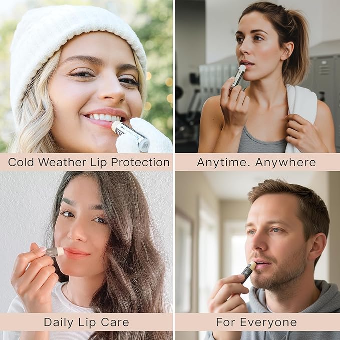 USDA Organic Peppermint Lip Balm - USA Made with Natural Ingredients, Chapstick for Dry Lips, Birthday Gifts for Her & Him, Hydrating Beauty Gifts for Women, Men, Teens & Kids, Lip Moisturizer