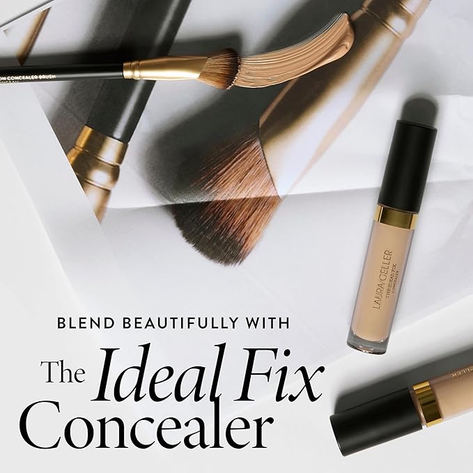 LAURA GELLER NEW YORK Cosmetic Professional Makeup Brushes - Cruelty-Free - 17 Angled Precision Concealer Brush