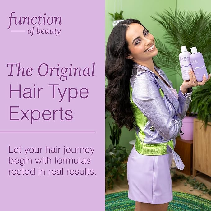 Function of Beauty Wavy Hair Conditioner - Sulfate-Free Conditioner for Natural Wavy Texture - Lightweight, Anti-Frizz, Strengthening & Hydrating with Argan Oil - Hair Care Products