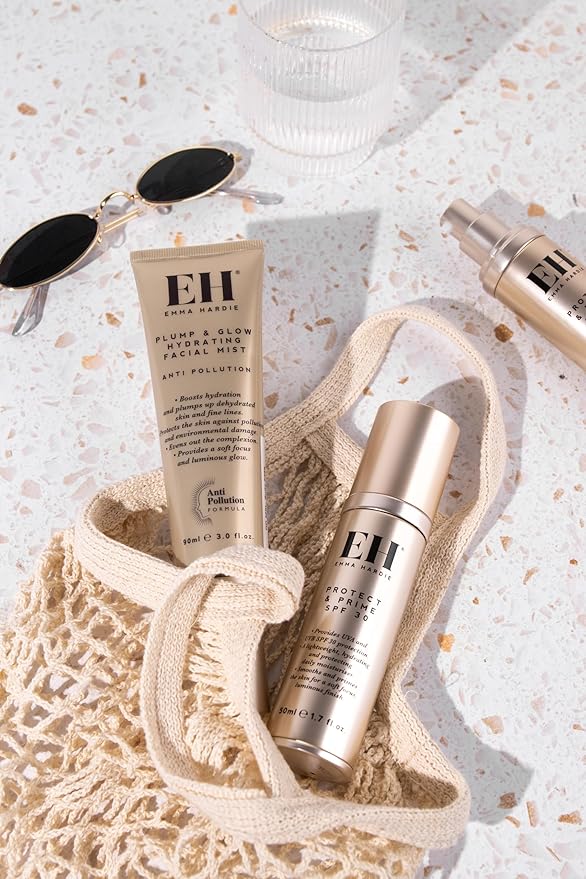 Emma Hardie 15ml Protect & Prime SPF30 Protection Sunscreen Moisturiser with Hyaluronic Acid, Defences Against UVA & UVB Damage and Premature Ageing, Excellent as Make-Up Primer, Vegan & Cruelty Free