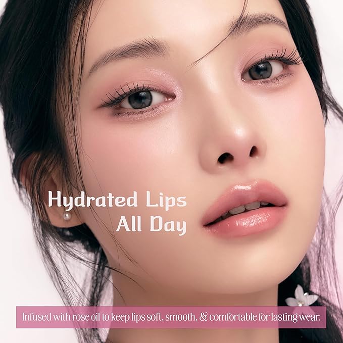 CLIO Crystal Glam Tint Korean Royal Heritage Edition, Glossy Lip Tint with Glass-Like Shine, Lightweight Buildable Lip Stain, Long-Lasting Color, Non-Sticky, Korean Lip (031 GENTLE LOVEBIRD BEIGE)