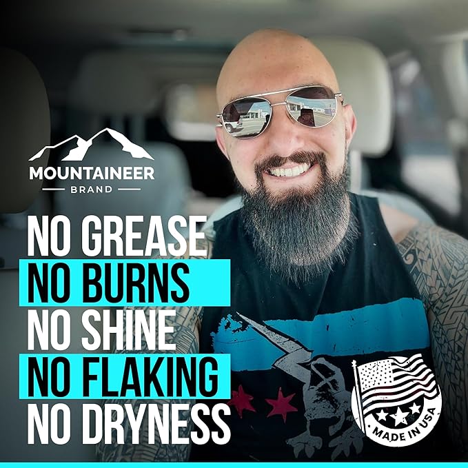 Mountaineer Brand Bald Head Care Gifts For Bald Men | All Natural 4 Step Daily Skin Care for Healthy Scalp & Face | Exfoliate Scrub | Cleanse Wash | Shine Away PH Balance | Protect Moisturizing Balm