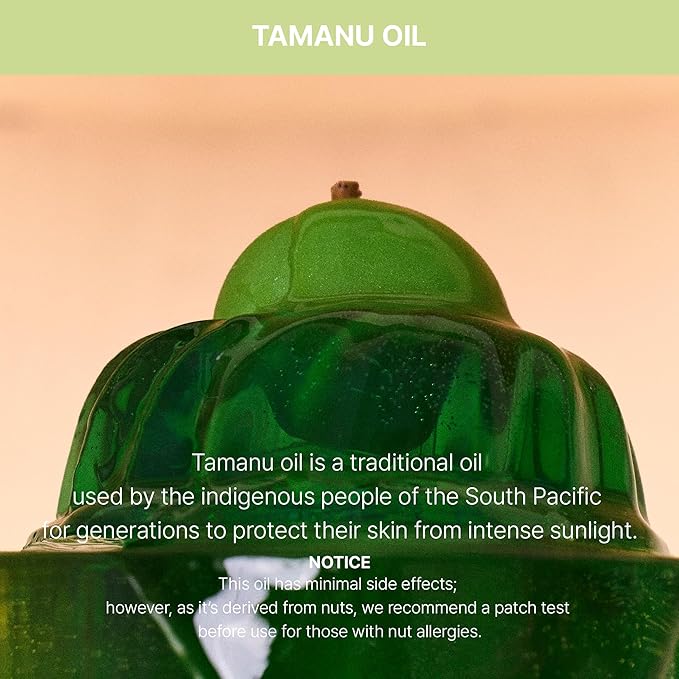La'dor Tamanu Zinc Oxide Mild Mineral No Whitecast Sunscreen UV Clear Lightweight Daily Moisturizer Lotion with SPF 50+ PA++++ for Sensitive Skin Non Greasy Non Oily Long Lasting Korean Skincare