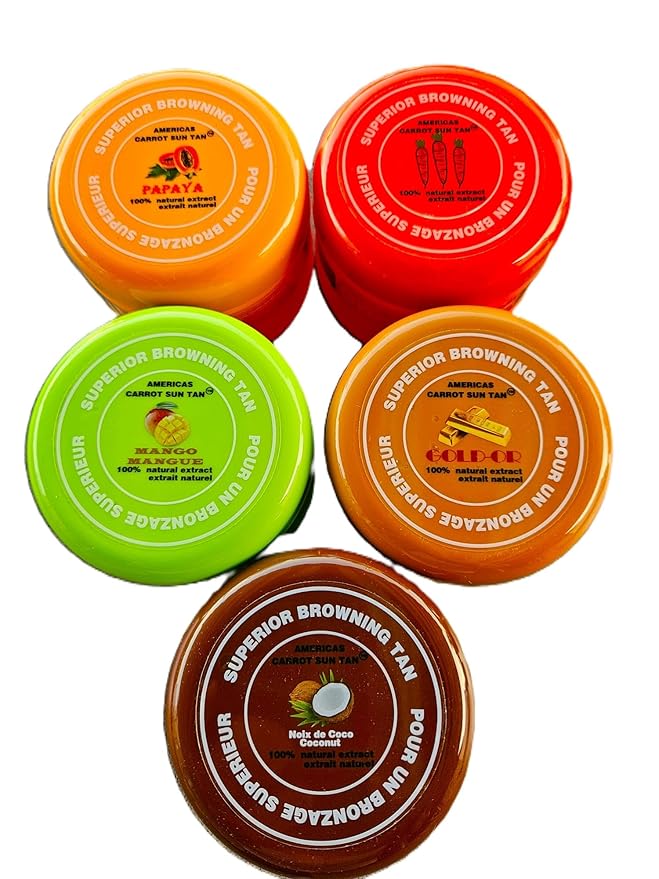 Coconut - Fast tan accelerator with Coconut, Carrot & Henna - Deep Browning Cream, Moisturizing Tanning lotion for Beach or Sun Bed