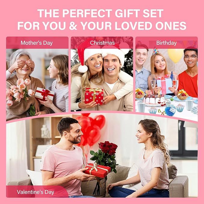 Glossy Lip Balm & Lip Gloss Set– Hydrating Lip Butter Balms For Smooth, Soft Lips – Nourishing, Long-Lasting Moisture – Vanilla, Coffee, Mint, Berry & Pink Sugar,Women's Day Gifts For Women