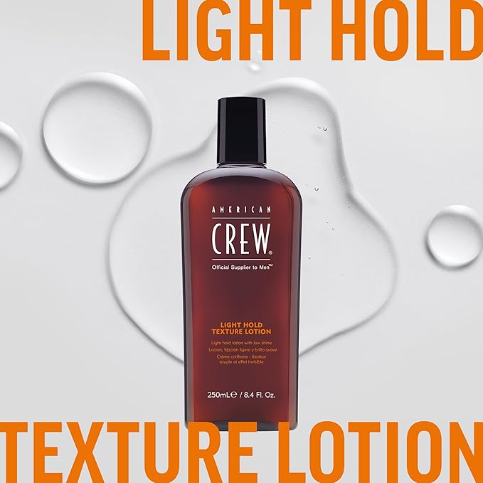 American Crew Men's Hair Texture Lotion, Like Styling Gel with Light Hold & Low Shine, 8.4 Fl Oz | Men's, Like Styling Gel, Low Shine