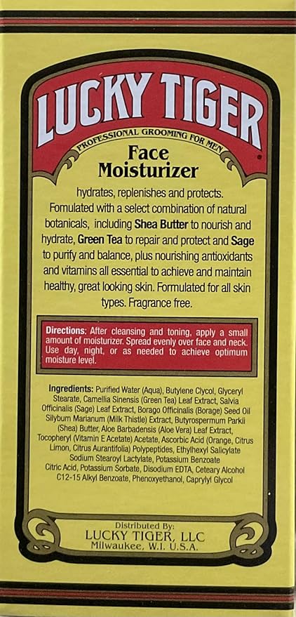 Lucky Tiger: Premium Facial Moisturizer, 3.5 oz (2 pack)