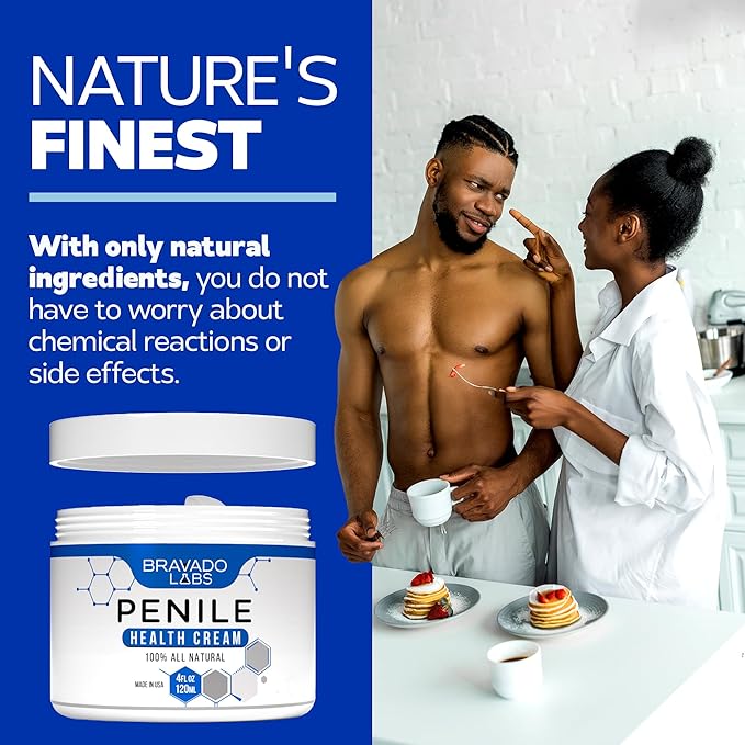 Premium Penile Health Creme for Men – Daily Moisturizer for Dry Skin - Supports Foreskin Restoration - Sensitivity & Tight Intimate Area Relief - 4oz