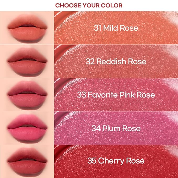 Peripera Ink Airy Velvet Lip Tint | High-Pigmentation, Lightweight, Soft, Moisturizing (031 MILD ROSE)