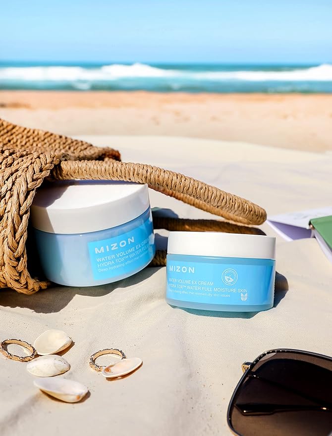 MIZON Water Volume EX Cream moisture deeep hydration cream, Soft Skin Korean skin care (230ml / 7.77fl oz)