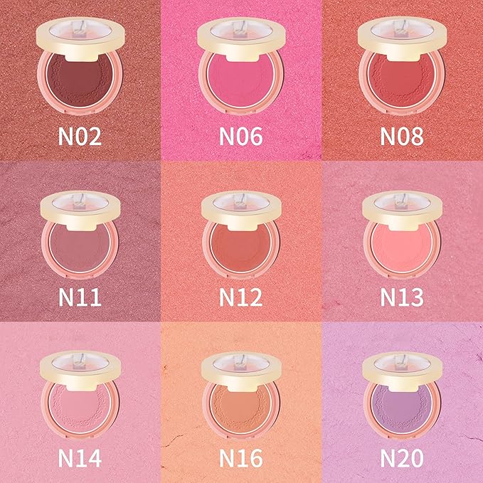 Oulac Baby Pink Blush Makeup,Highly Pigmented Cream Blush for Cheeks,Natural Matte Glow Finish,Buildable Color to Shape&All Day Wear Formula,Cruelty-Free Vegan blush,Daily&Party Use 4.8g 14