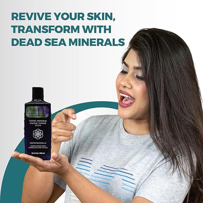 Dead Sea Face Toner for Women by Creatrix Solutions, 300 Ml- Dead Sea Mineral Facial Toner for Women- Fresh