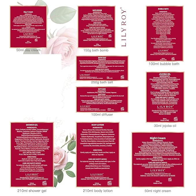 Mothers Day Gifts for Women - 19-Piece Luxury Rose Spa Gift Basket Set Bath and Body Gift Sets Care Kit | Christmas Gifts, Valentines Day, Mothers Day Gifts Baskets for Mom, Wife