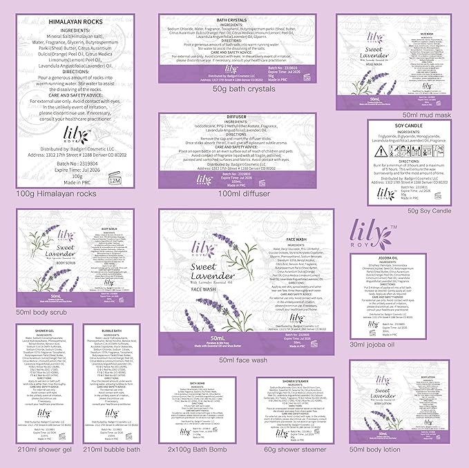 Mothers Day Gifts for Mom Spa Gift Set for Women - 22 Piece Lavender Luxury Bath & Body Basket with Bath Bomb | Spa Bath Gift Set for Birthday Gifts, Valentines Day Gift, Christmas Gift for women