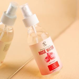 Organic Rose Water for Face (100ml) Refreshing Rose Water Spray for Hair Cleansing and Face Soothing| Pure Hydrating Face Toner Mist for All Skin Types (Pack of 1)