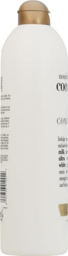 OGX Nourishing + Coconut Milk Moisturizing Conditioner for Strong, Healthy Hair with Coconut Oil & Egg White Protein, Paraben-Free, Sulfate-Free Surfactants, 25.4 fl oz (Pack of 2)
