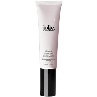 Jolie Mineral Sheer Tint SPF 20 Oil Free - Face Tinted Moisturizer - Hydration - Coverage -Makeup - Mineral Formula - Vegan (Cameo - (Demi-Matte))
