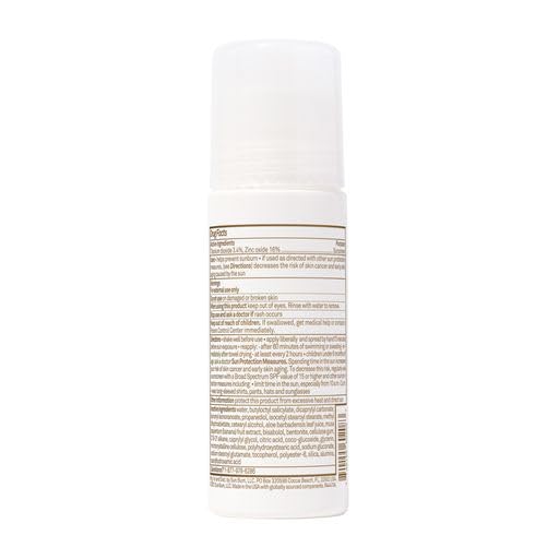 Sun Bum Mineral SPF 50 Roll-On Sunscreen Body Lotion - Broad Spectrum Moisturizing Sunscreen with Vitamin E - Hawaii 104 Act Compliant (Made without Octinoxate & Oxybenzone) - Travel Size 3 oz
