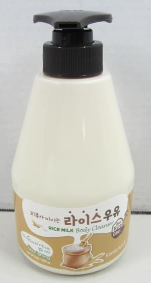 KWAILNARA Rice Milk Body Wash (19.75 Fl Oz) – Korean Body Cleanser for Brightened & Deeply Hydrated Skin | Milk Protein, Royal Jelly & Radiance-Boosting Rice Extract | Paraben-Free with Gentle Bubbles