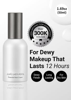 JUNG SAEM MOOL Essential Mool Cream | Hydrating Primer for a Long-Lasting Foundation Makeup, Glow Finish, Centella and Panthenol for Glass Skin, Korean Skincare (Original, 1.7 Fl Oz)