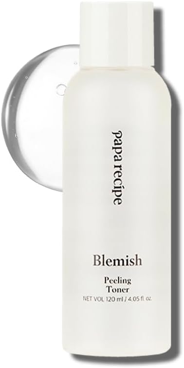 Papa Recipe Blemish Peeling Toner(4.05fl oz/120ml) - Moisturizing Toner for Face, Gentle Exfoliating, Dull Skin Renewal & Skin Balance, Suitable for Combination & Dry Skin, Korean Skin Care