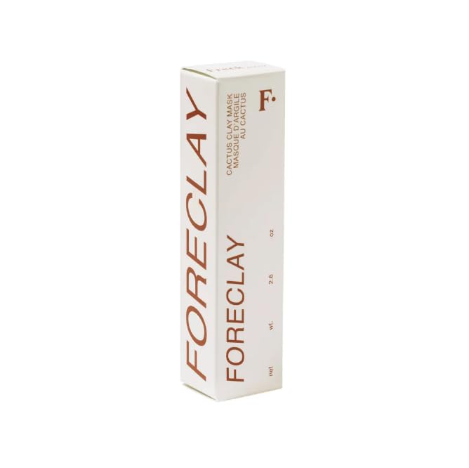Freck Beauty FORECLAY Cactus Clay Mask – Detoxifying, Pore-Clearing, Gently Exfoliating with Prickly Pear, Kaolin & Illite Clay, Brightening, Vegan & Cruelty-Free | 88ml
