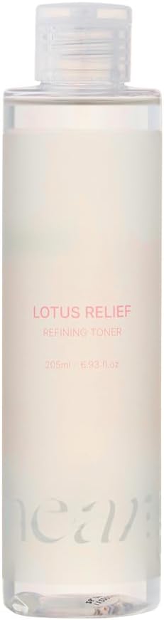 neargarden Lotus Relief Refining Toner I Astringent for Face, Skin Care, Hydrating, Calming, Refreshing, Vegan, Unscented (205ml / 6.93 fl.oz.)