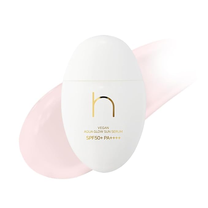 [Hamel] Vegan Aqua Glow Sunserum︱sunscreen, sunblock (SPF50+,PA++++)︱1.69 fl.oz. / 50ml︱Red Camellia Extract︱Fragrance free︱Vegan, Cruelty Free, EWG-Green
