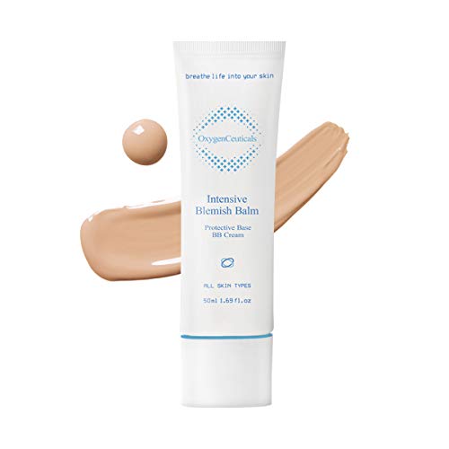OxygenCeuticals Intensive Blemish Balm – Multi-Action BB Cream of Korean cosmetics with Adenosine Natural Semi-Sheer Coverage for Redness & Blemished Skin. 1.69 fl.oz (50ml)