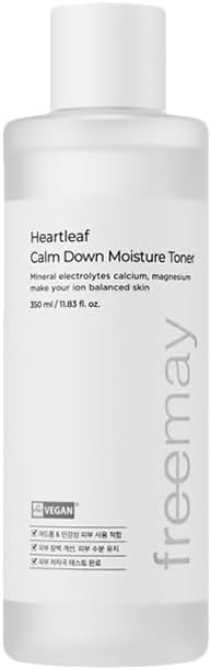 Freemay Heartleaf Calm Down Moisture Toner for Sensitive Skin, Strengthens Skin Barrier, Moisturizing, Soothing, EVE Vegan Certified, 11.83 fl. oz