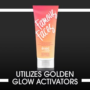 Devoted Creations Famous Faces Skin Perfecting Hypoallergenic Facial Tanning Lotion, 3.4 Fl. Oz.