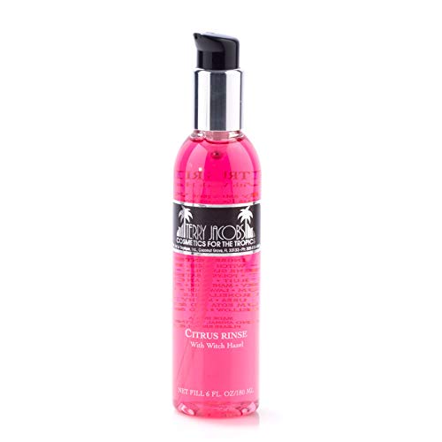 Terry Jacobs Citrus Rinse Toner | 6 FL OZ | Natural Astringent with Hazel and Citrus Extracts for Face Skin Care Treatment for Oily Skin | Removes Dirt and Oil