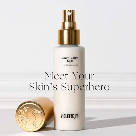 BOUM‑BOUM Milk 3‑in‑1 Barrier Spray - Hydrating Toner, Serum & Moisturizer with Squalane, Lightweight, Soothing, Quick Absorbing & Non-Greasy - (3.3 oz)