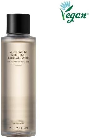 Motherwort Soothing Essence Facial Toner, Herbal Extract, for Dry and Sensitive Skin, Vegan Korean Skincare, Refreshing, Hydrating, Purifying for Glow and Glass Skin 150ml / 5.07fl. oz.