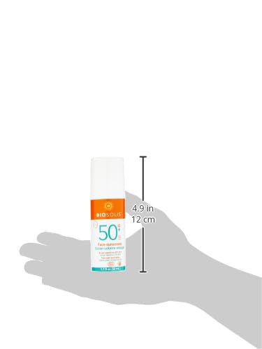Biosolis Face Sunscreen and Neck Lotion SPF 50 - Dry Non-Sticky, Mineral Formula - Enriched with Aloe Vera - Perfume-Free and Vegan - 1.7 oz