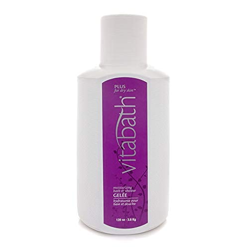 Vitabath Plus For Dry Skin Moisturizing Bath & Shower Gel Wash Replenishing Oils Deeply Hydrate & Soothe Dryness, Body Cleanser, Skin Restore & Foaming Gelee - 128 oz