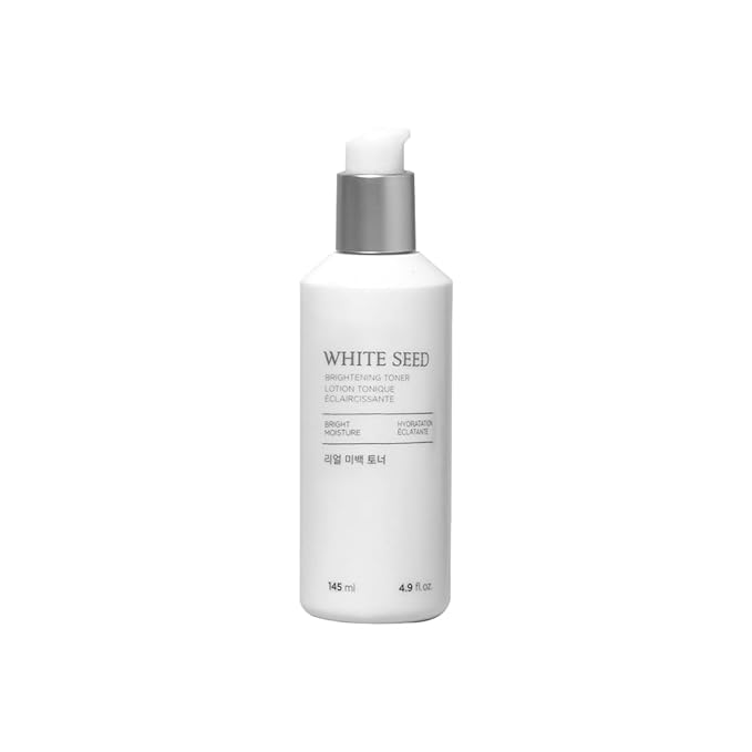 The Face Shop White Seed Brightening Toner with Lupin Seed, Daisy, Niacinamide, Moisturizing & Brightening