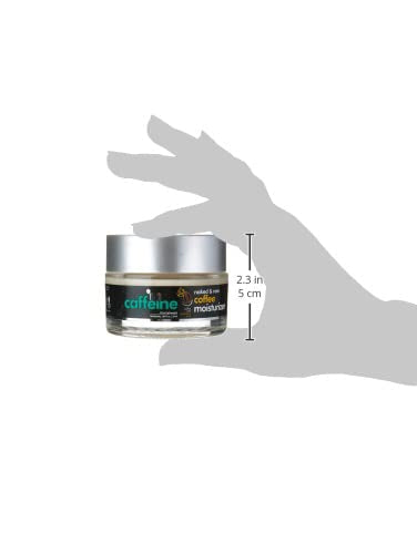 mCaffeine Naked and Raw Coffee Moisturizer - 48-Hour Face Cream Controls Excess Oil - Gel-Based Lotion Instant Moisture - Hyaluronic Acid - 1.69 oz (Pack of 2)