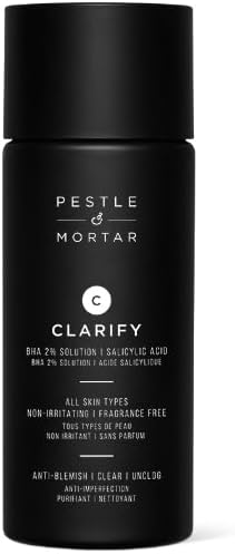 Pestle & Mortar Clarify 2% Salicylic Acid Toner, Acne Treatment and Clear Breakouts, Facial Exfoliant to removes Excess Oil, 2.7 oz