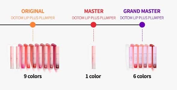 keybo Lip Plumper Dotom Lip Plus 16 Colors, 3 Steps Extreme Plumping Clear Lip Gloss by Essence Lip Care Oil & 16 Color Tints from Korean Makeup (09. Winter Berry)